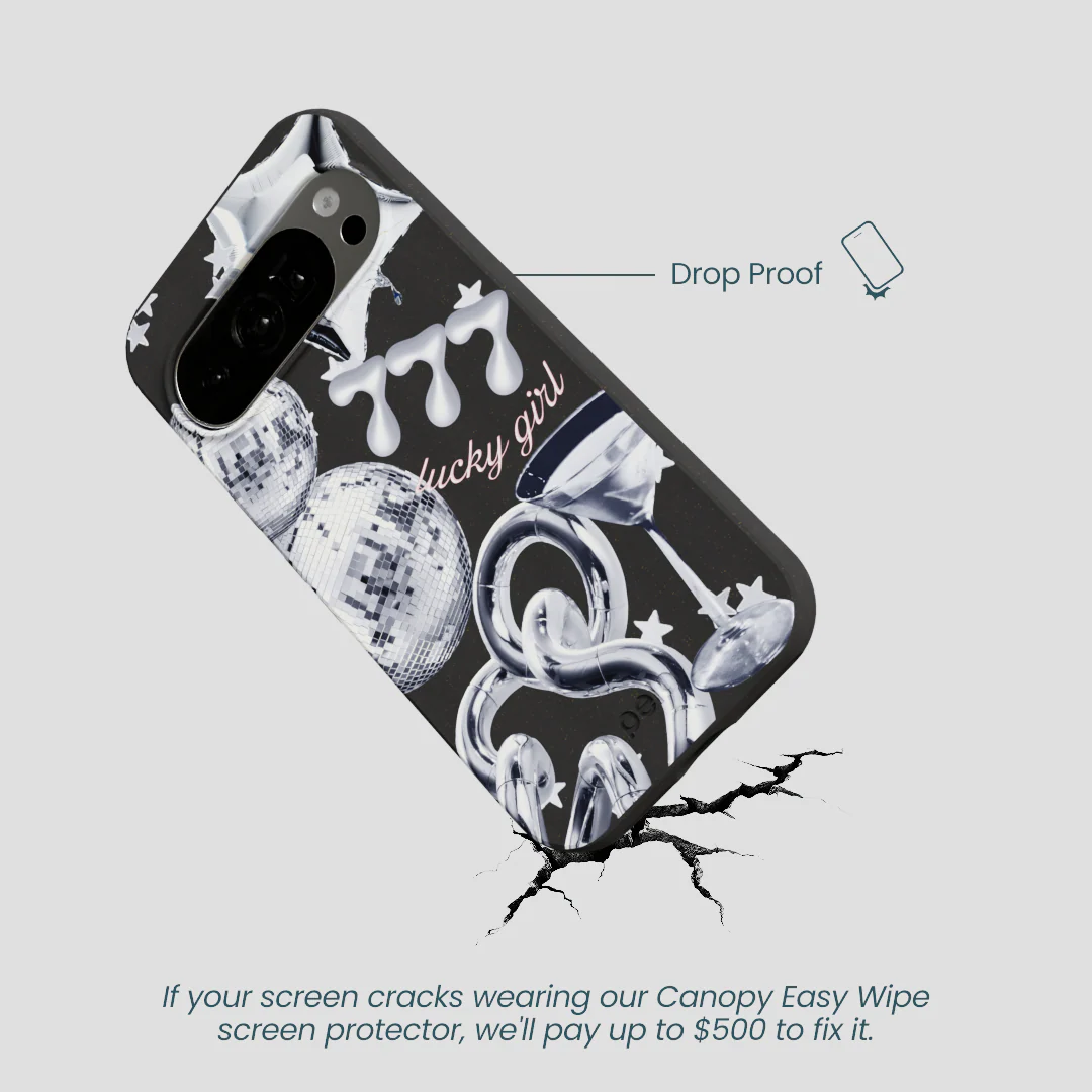 Black Cosmic Luck Google Pixel 10/10 Pro Case - Image 5