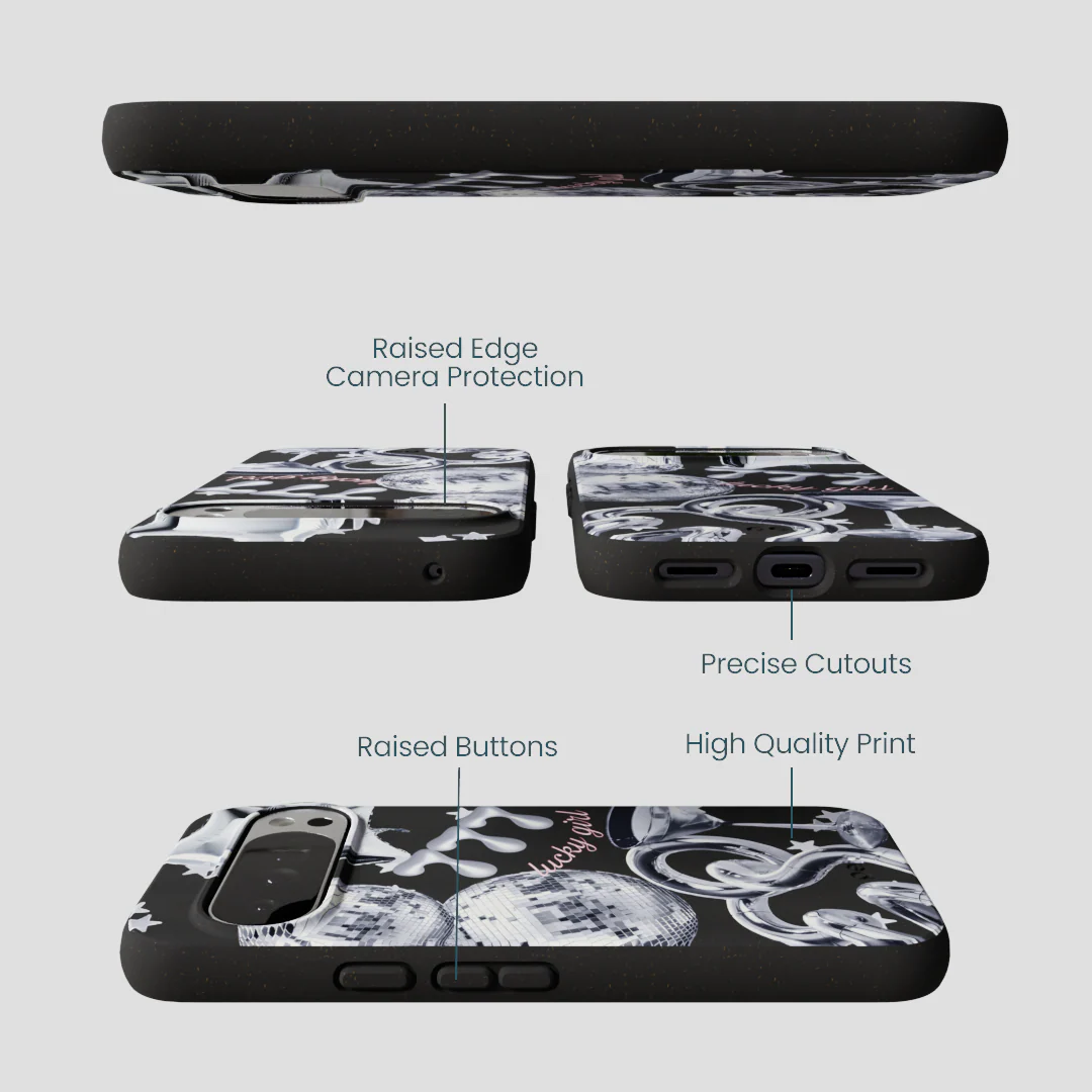 Black Cosmic Luck Google Pixel 10 Pro XL Case - Image 3