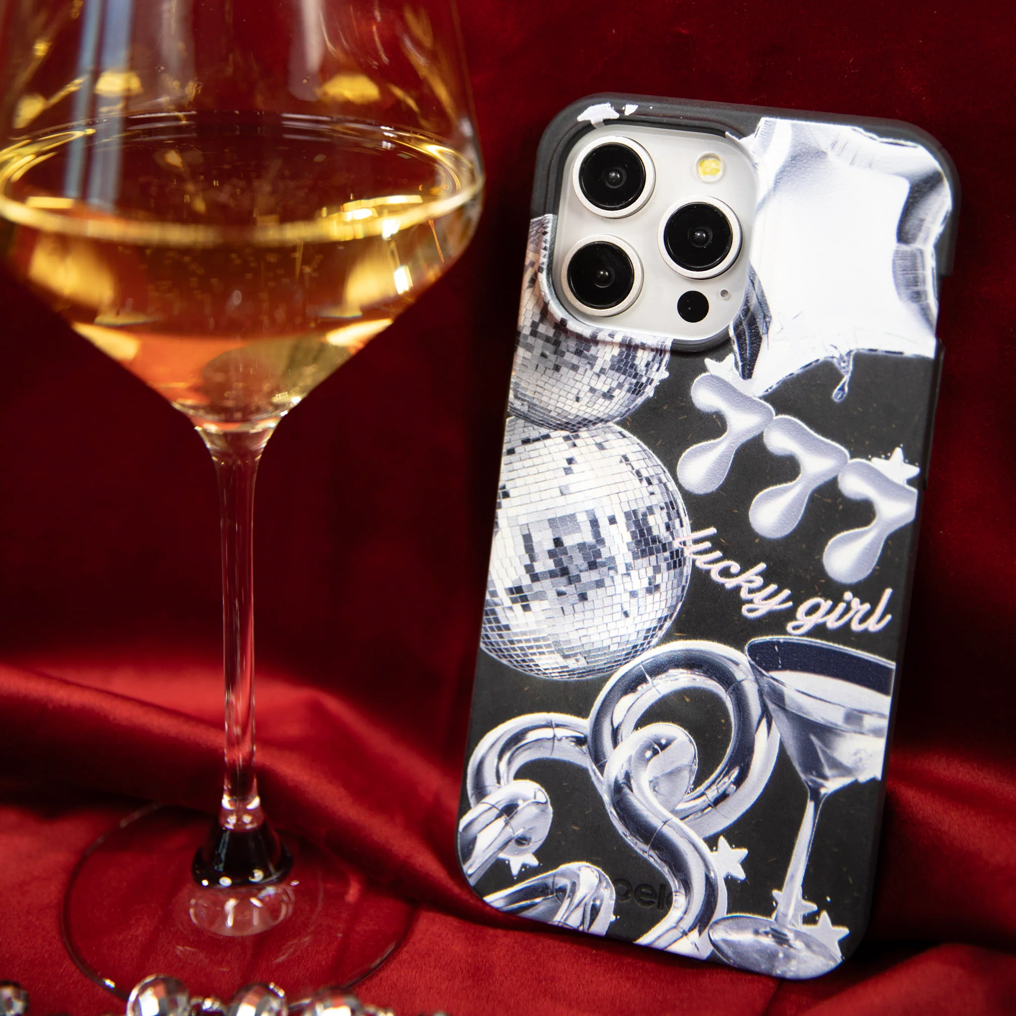 Black Cosmic Luck Google Pixel 9a Case - Image 2