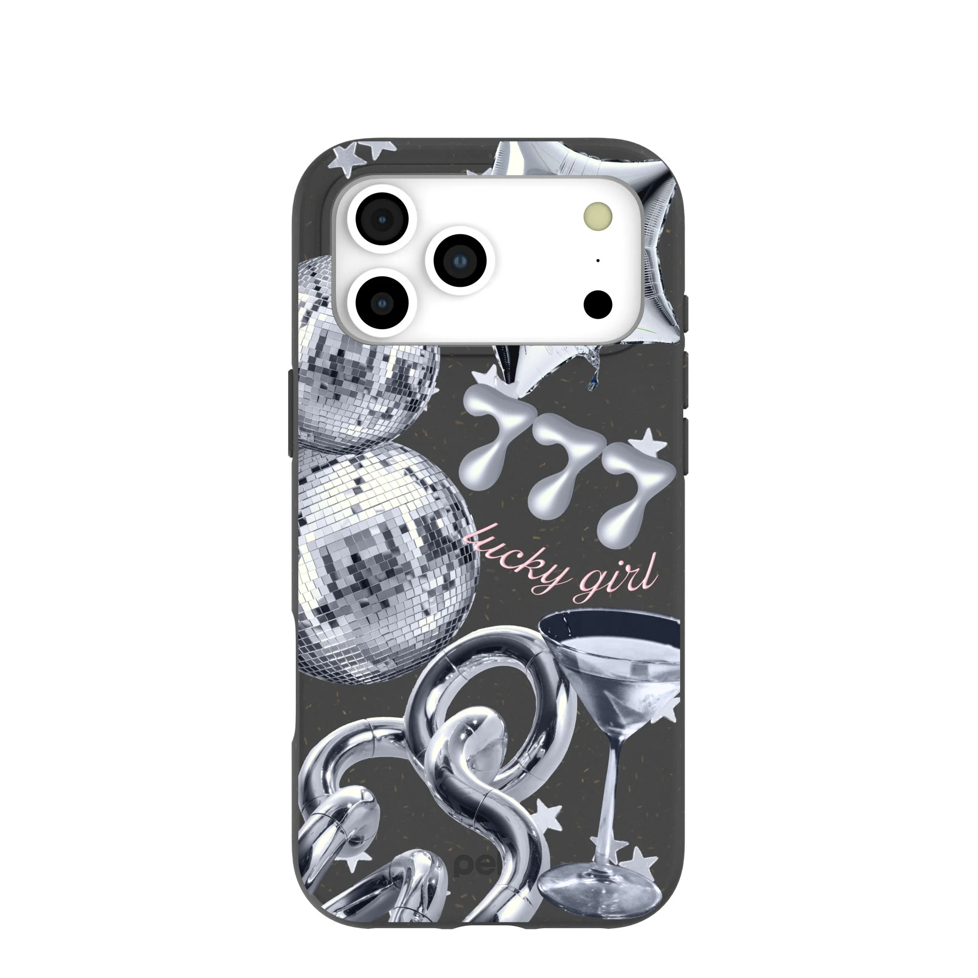 Black Cosmic Luck iPhone 17 Pro Max Case