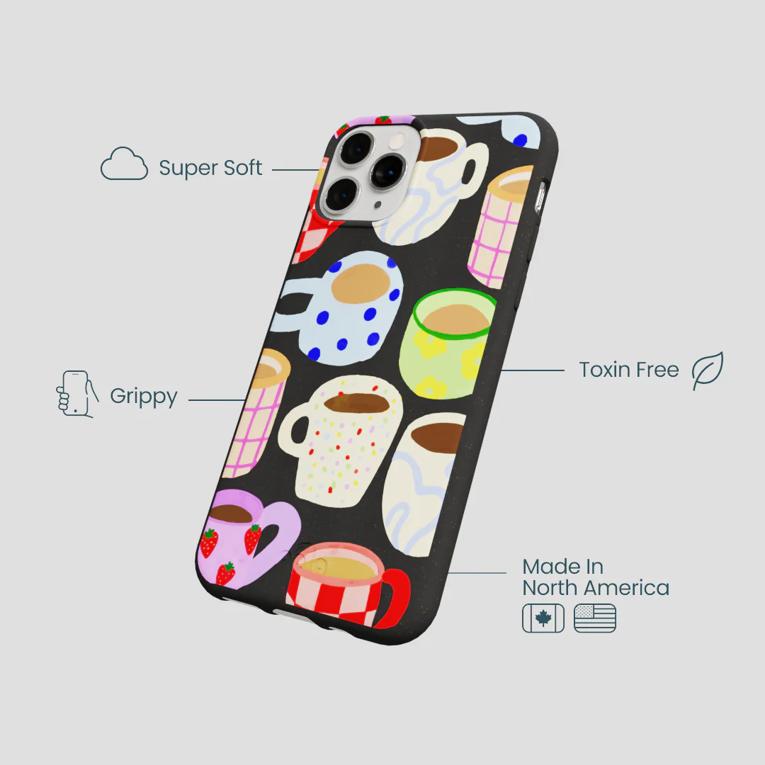 Black Cup of Joy iPhone 11 Pro Case - Image 4