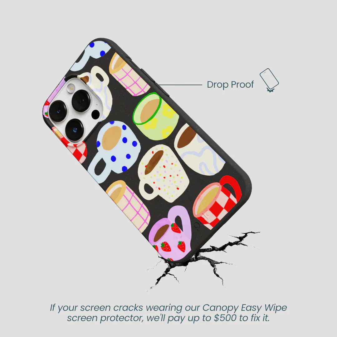 Black Cup of Joy iPhone 13 Pro Case - Image 5