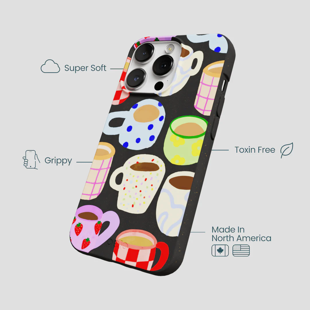 Black Cup of Joy iPhone 13 Pro Max Case - Image 4