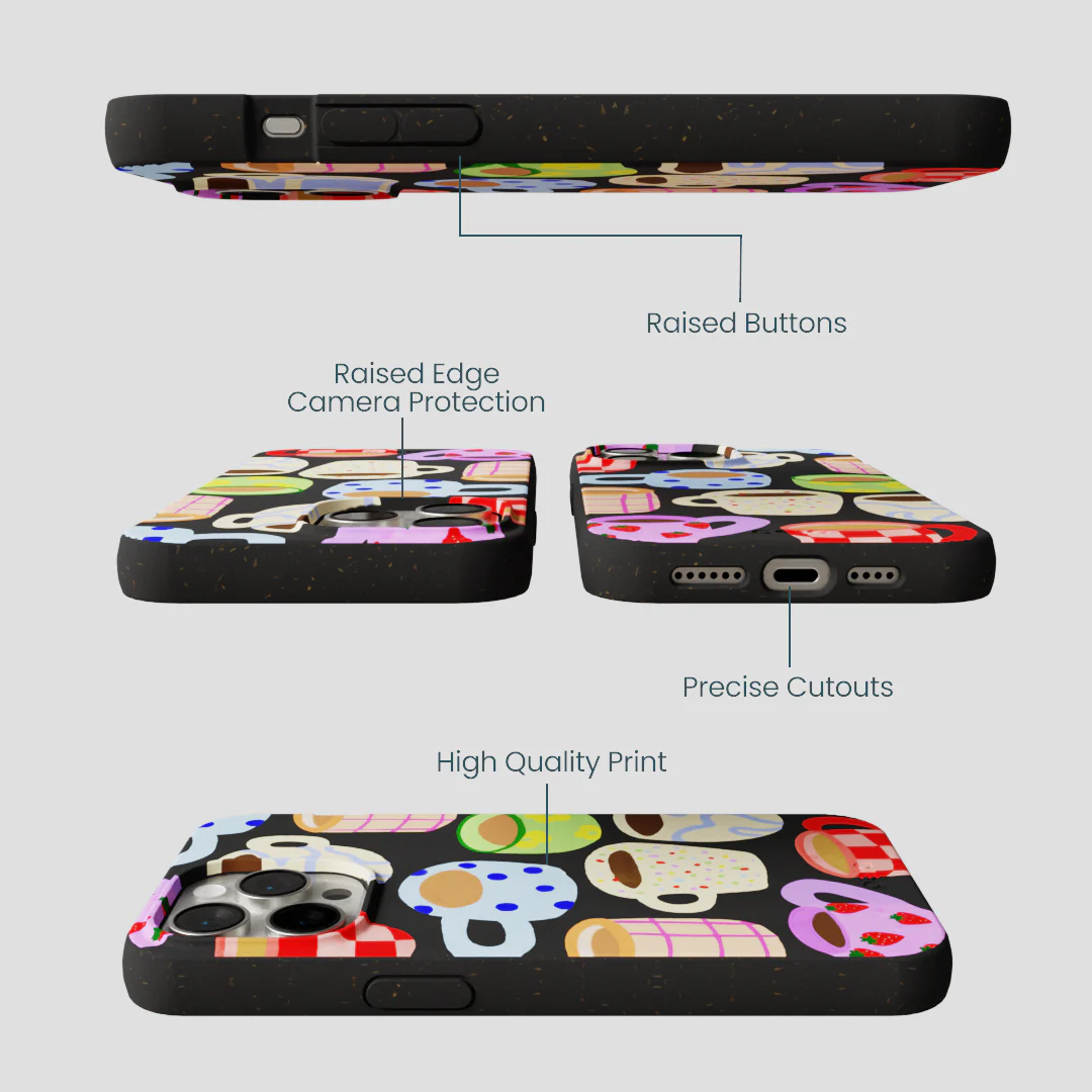 Black Cup of Joy iPhone 14 Pro Max Case - Image 3