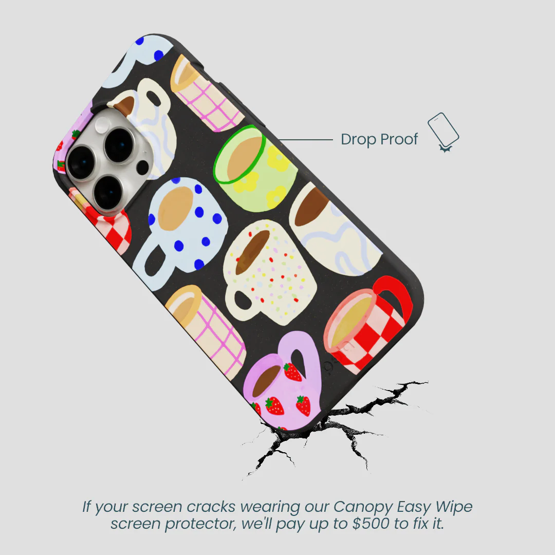 Black Cup of Joy iPhone 15 Pro Max Case - Image 5