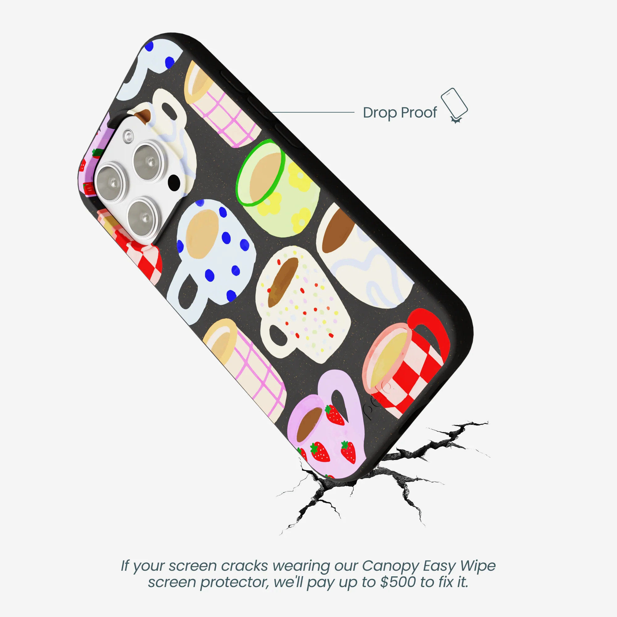 Black Cup of Joy iPhone 16 Pro Max Case - Image 5
