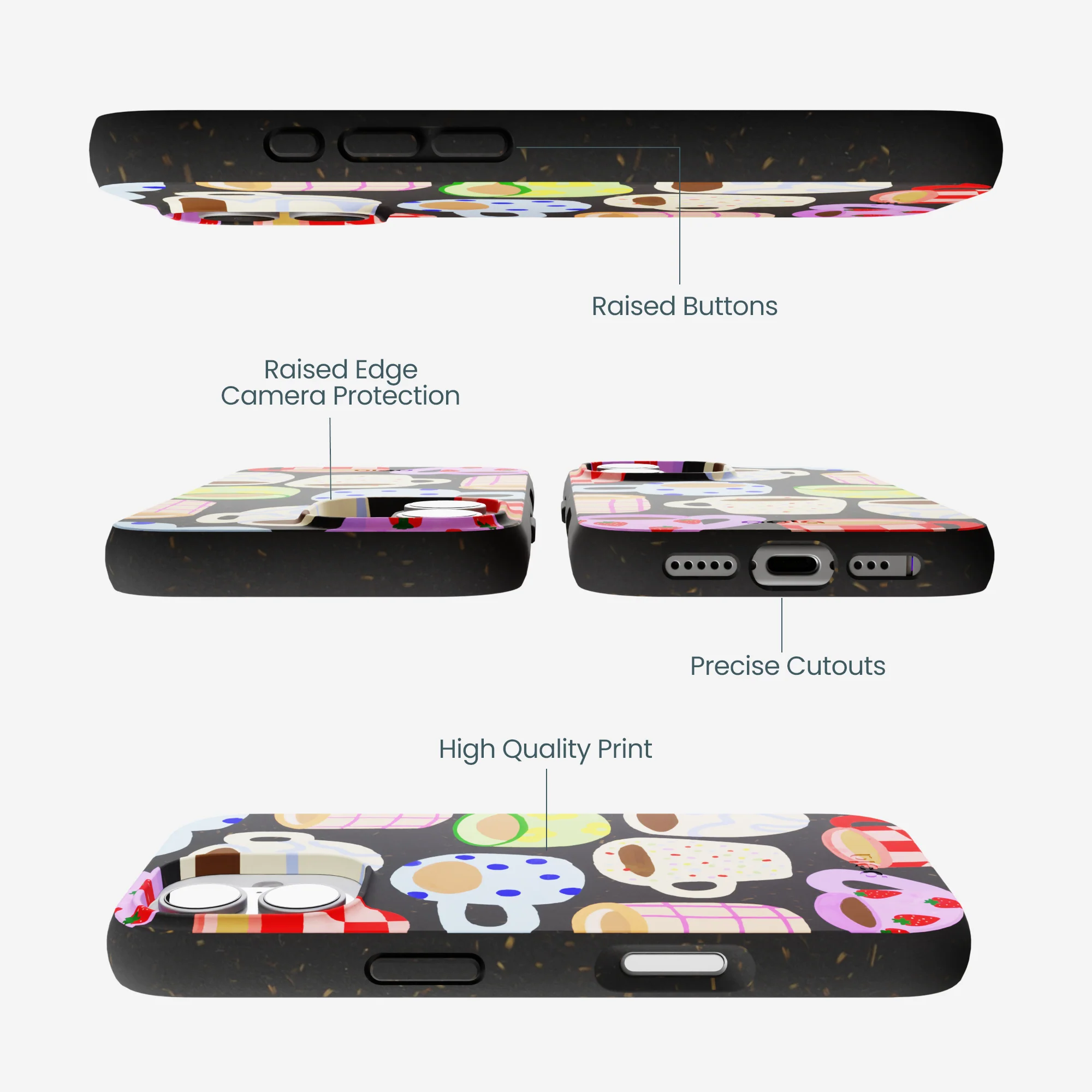 Black Cup of Joy iPhone 17 Case - Image 3