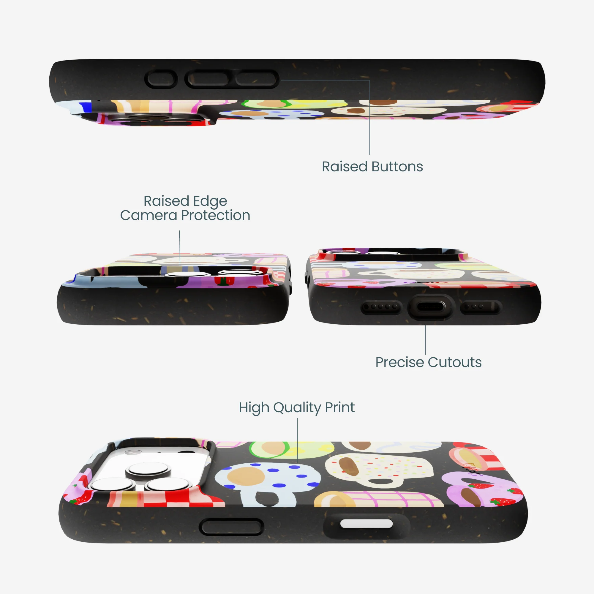 Black Cup of Joy iPhone 17 Pro Case - Image 3