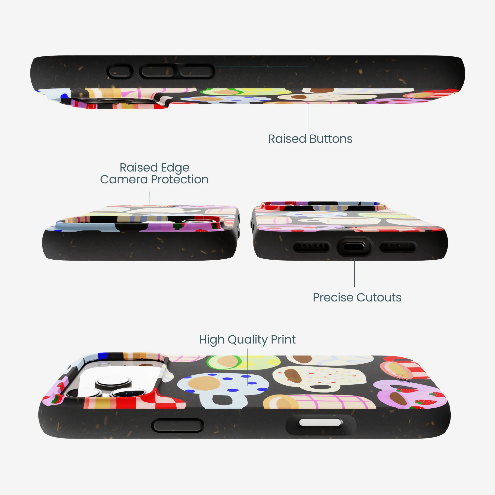 Black Cup of Joy iPhone 17 Pro Max Case - Image 3