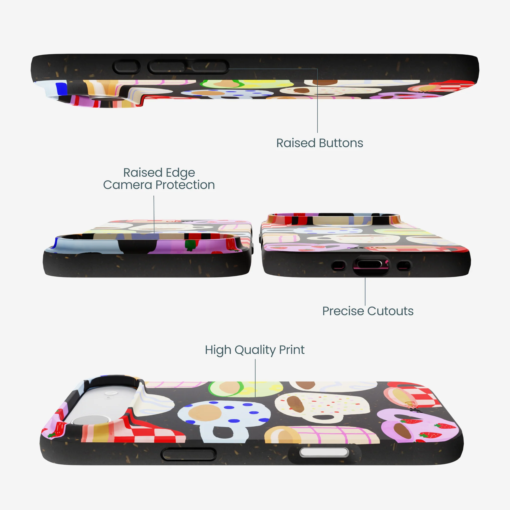 Black Cup of Joy iPhone Air Case - Image 3