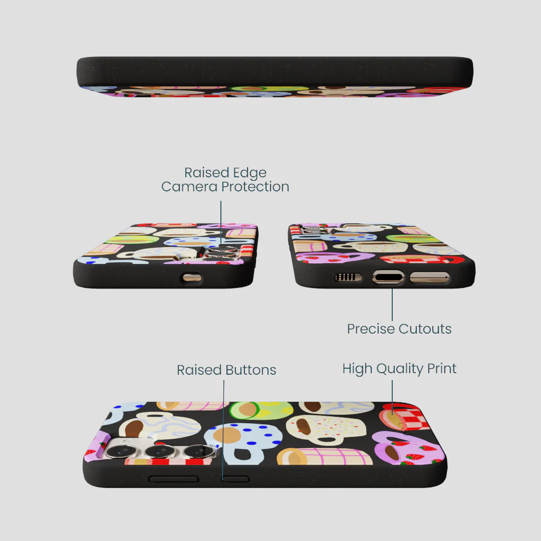 Black Cup of Joy Samsung Galaxy S24 Case - Image 3