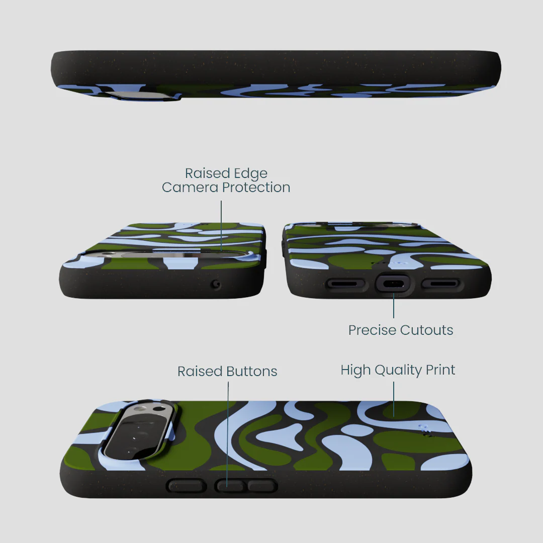 Black Curve and Flow Google Pixel 10 Pro XL Case - Image 3