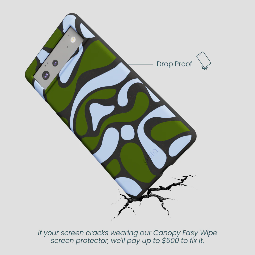 Black Curve and Flow Google Pixel 6a Case - Image 5