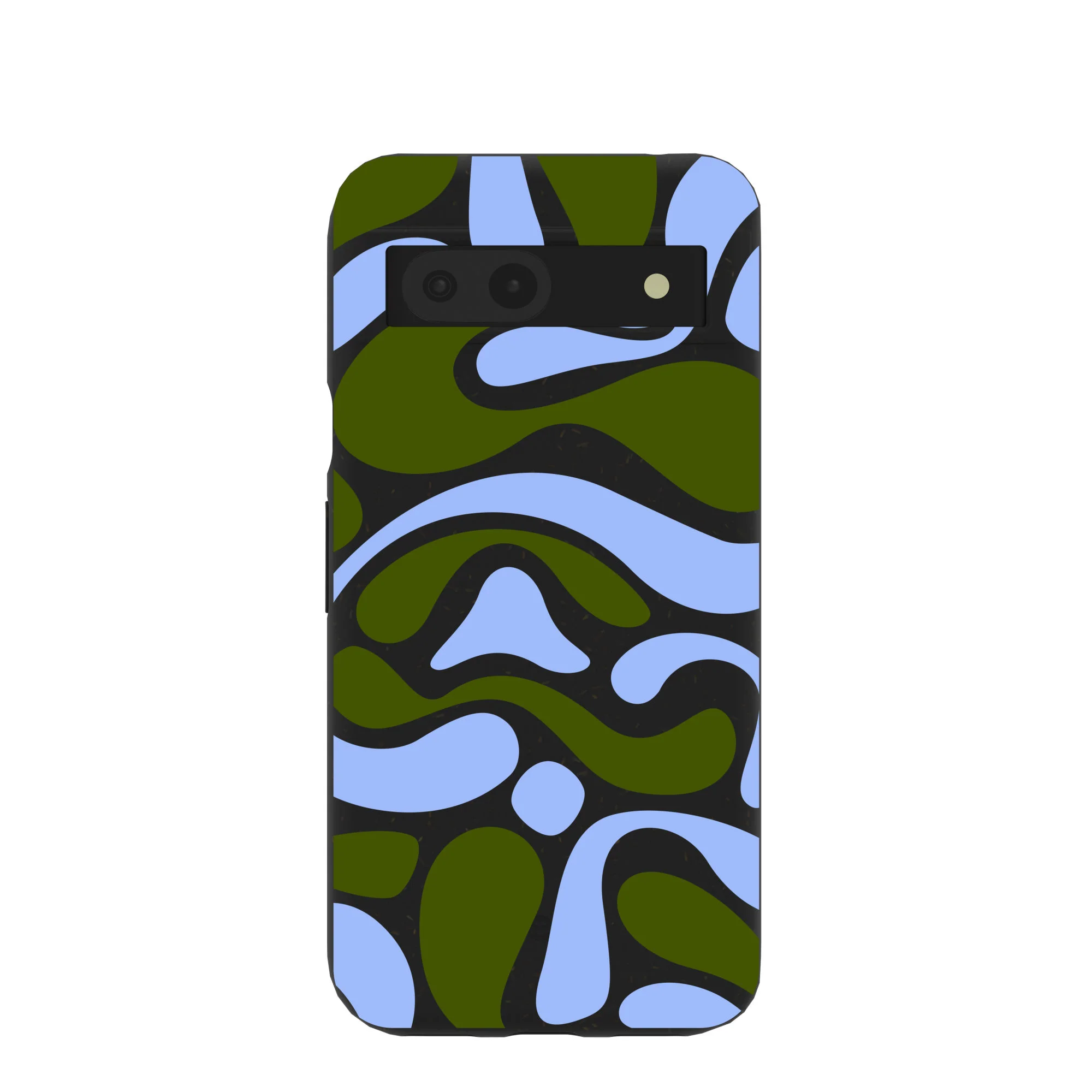 Black Curve and Flow Google Pixel 8a Case