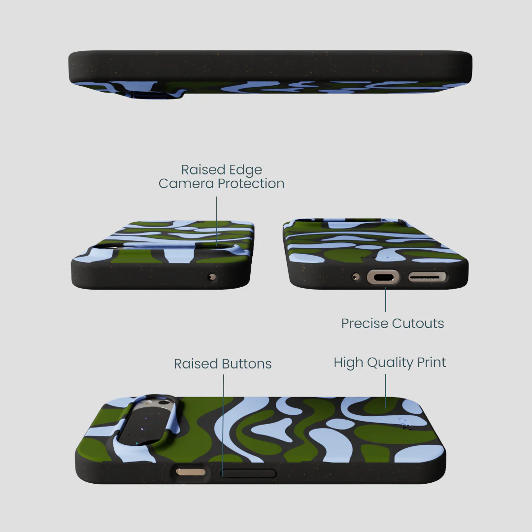 Black Curve and Flow Google Pixel 9/9 Pro Case - Image 3