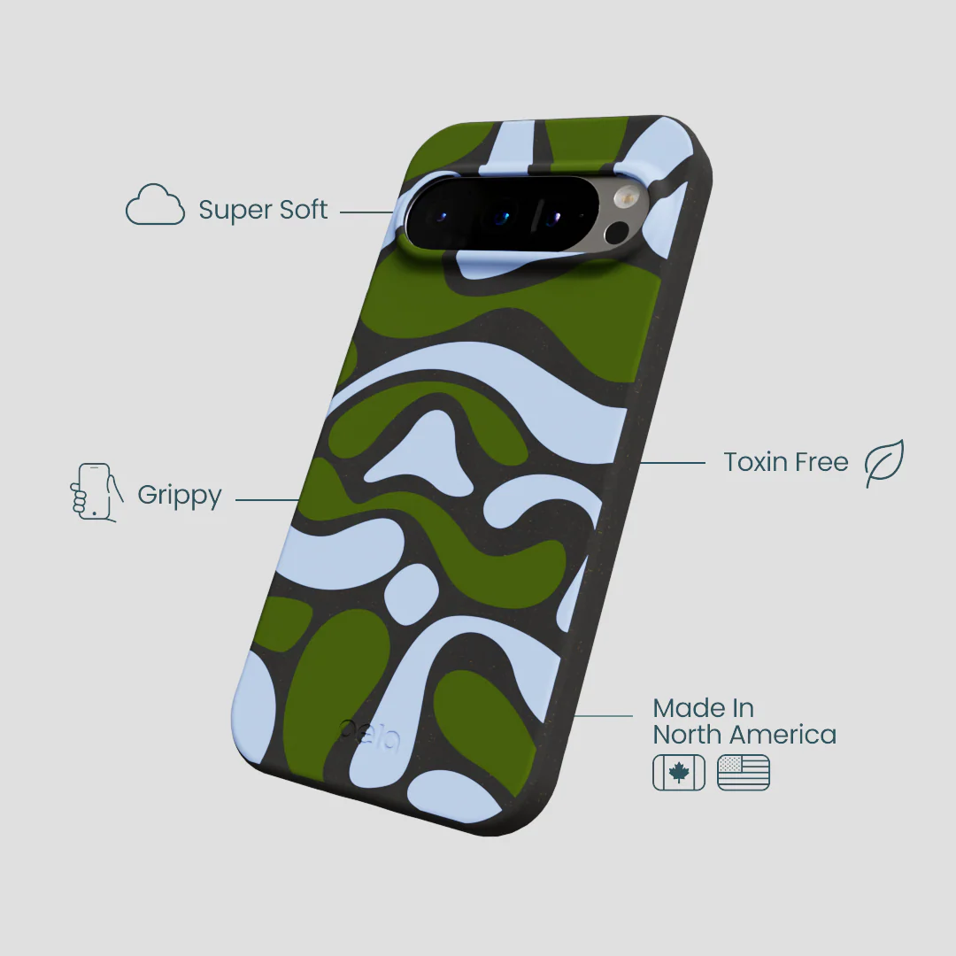Black Curve and Flow Google Pixel 9/9 Pro Case - Image 4