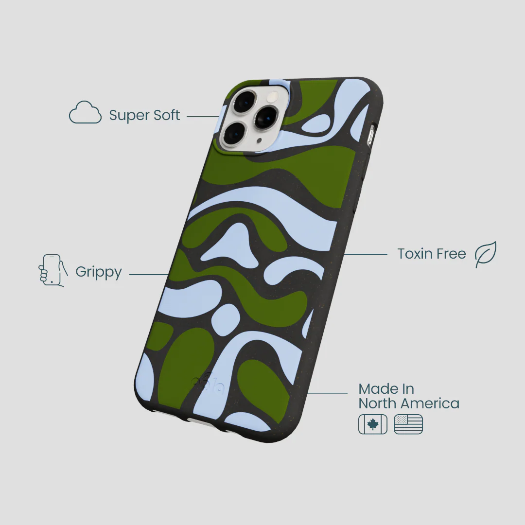 Black Curve and Flow iPhone 11 Pro Case - Image 4