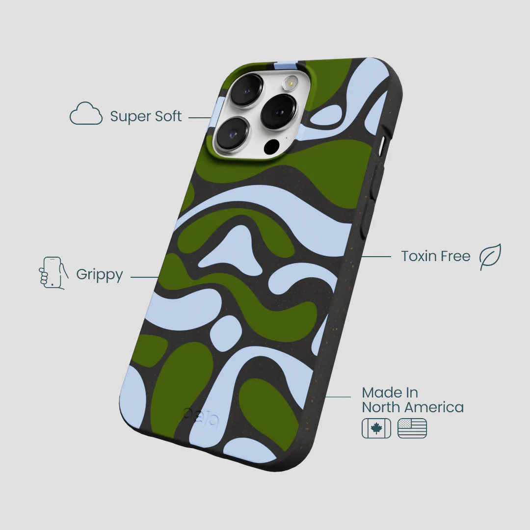 Black Curve and Flow iPhone 13 Pro Max Case - Image 4