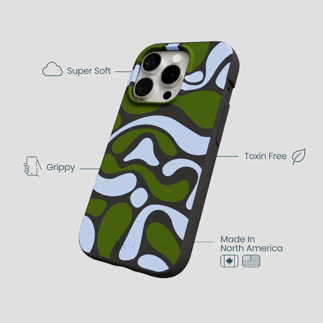 Black Curve and Flow iPhone 14 Pro Case - Image 4