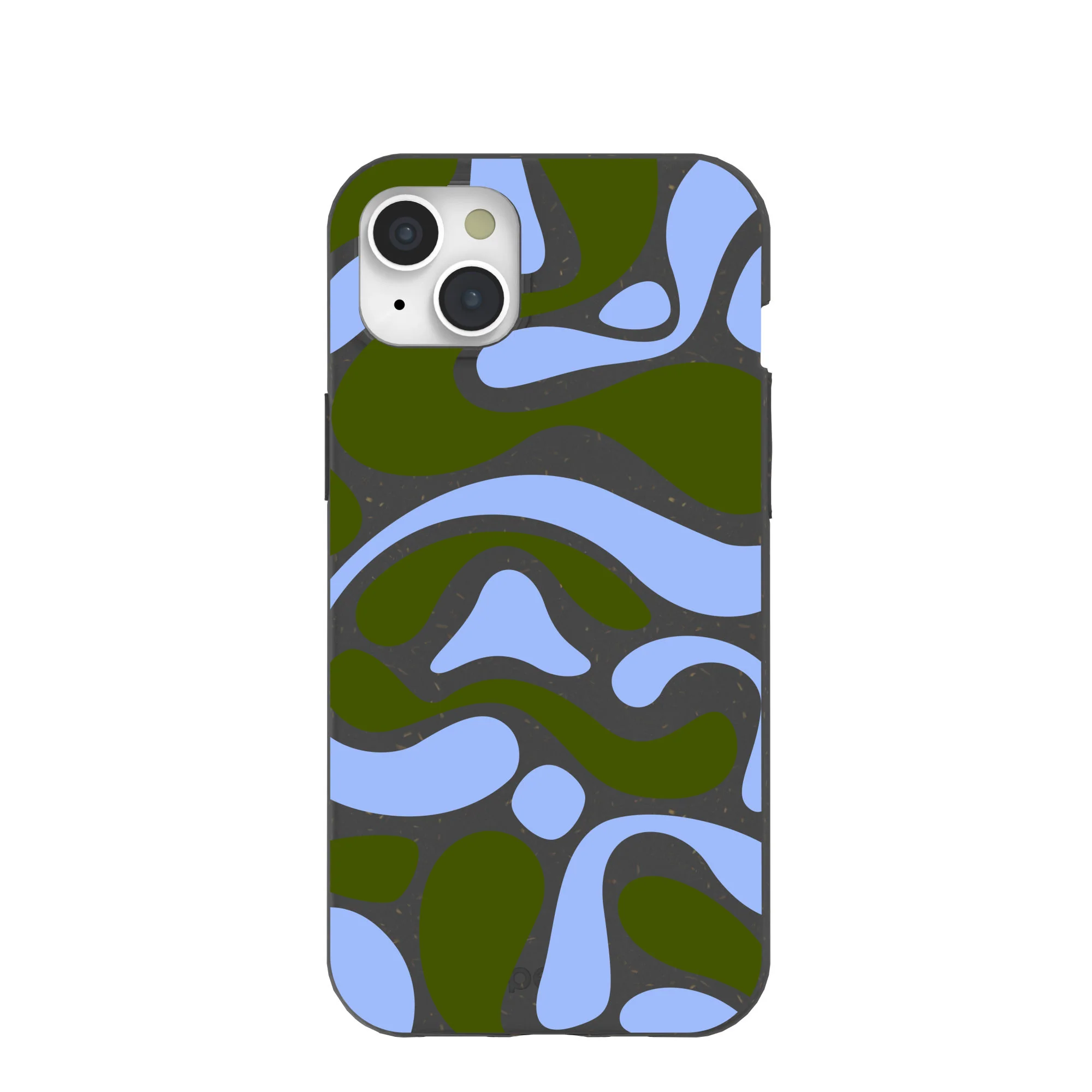Black Curve and Flow iPhone 15 Plus Case