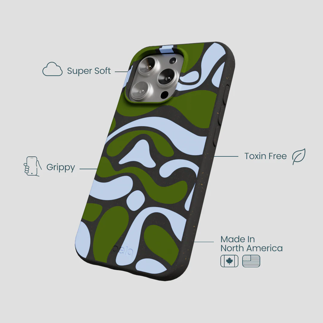 Black Curve and Flow iPhone 16 Pro Case - Image 4
