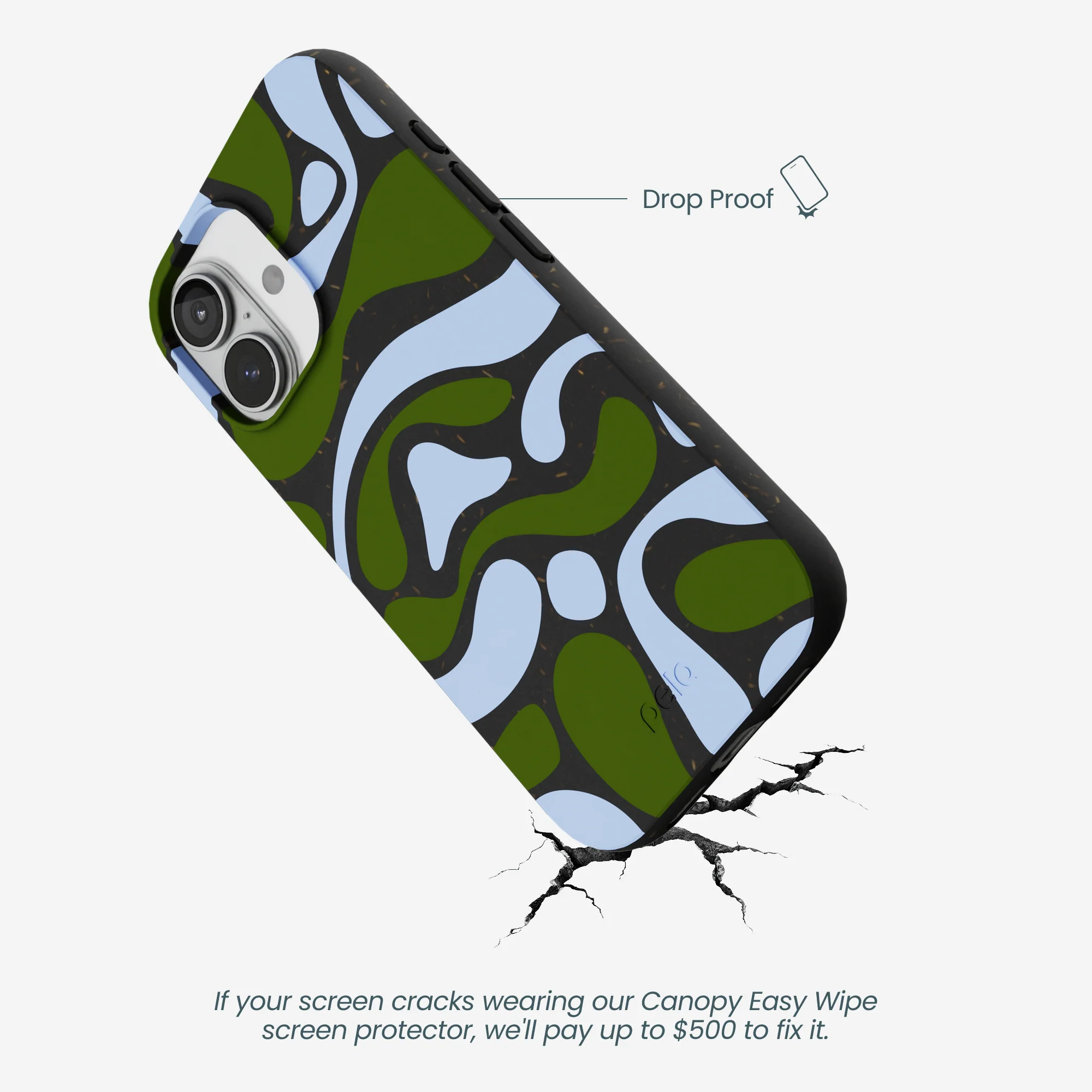 Black Curve and Flow iPhone 17 Case - Image 5