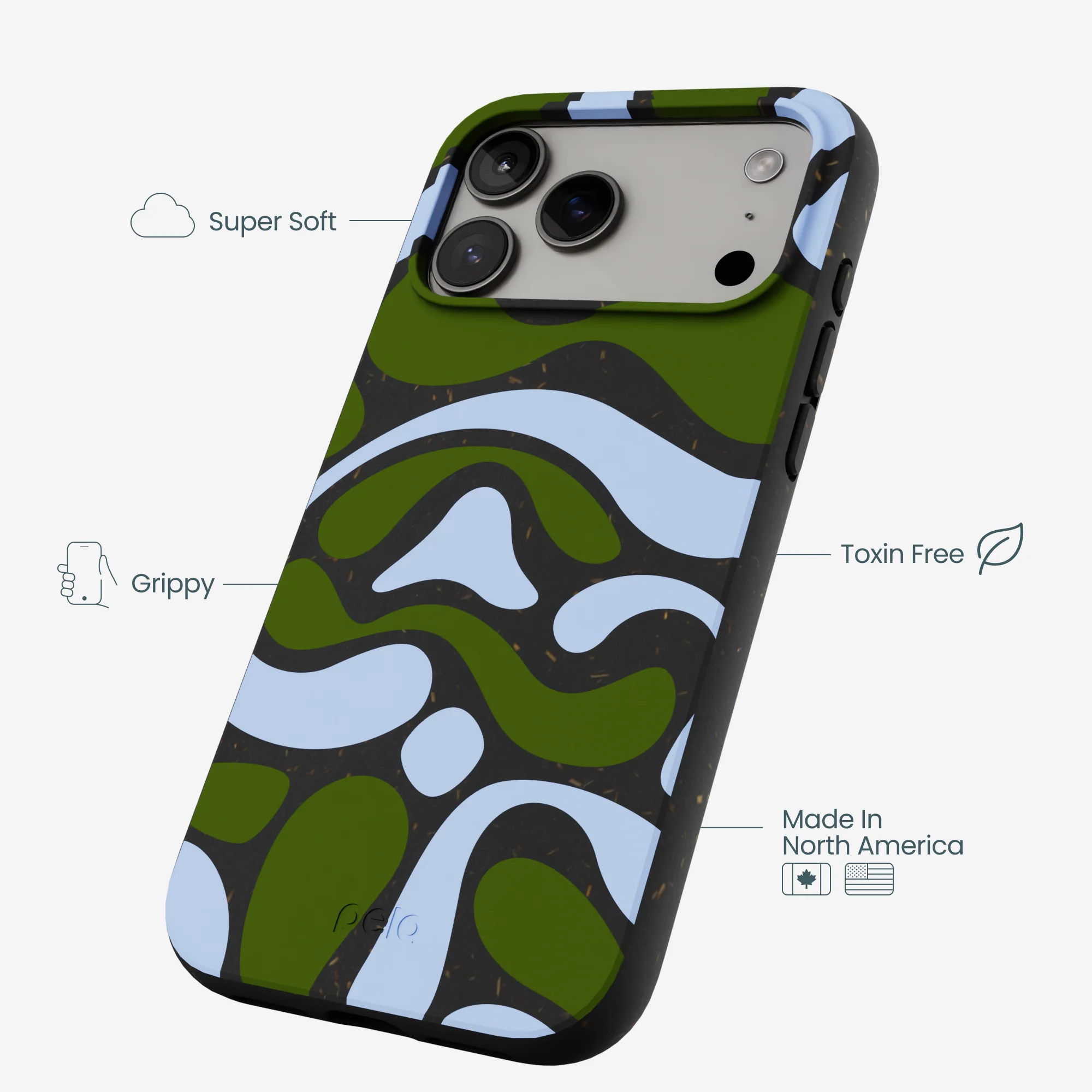 Black Curve and Flow iPhone 17 Pro Max Case - Image 4