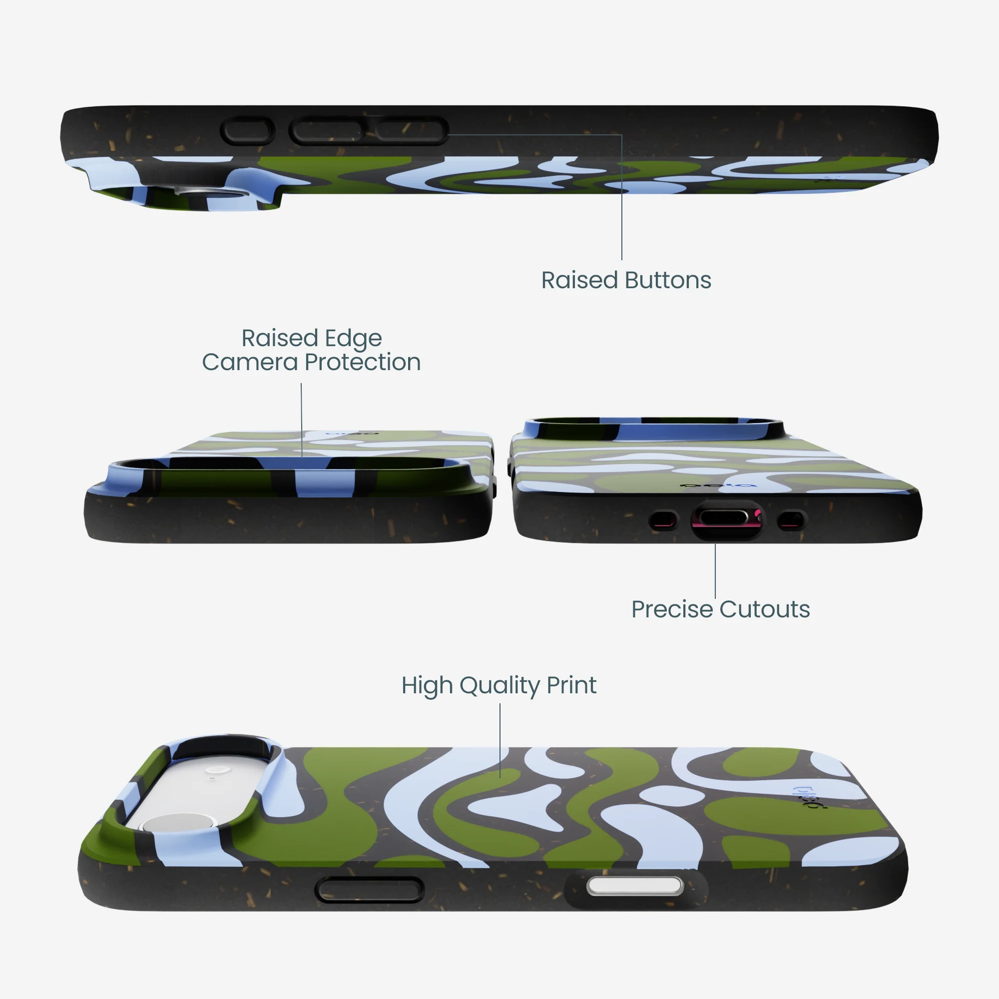 Black Curve and Flow iPhone Air Case - Image 3