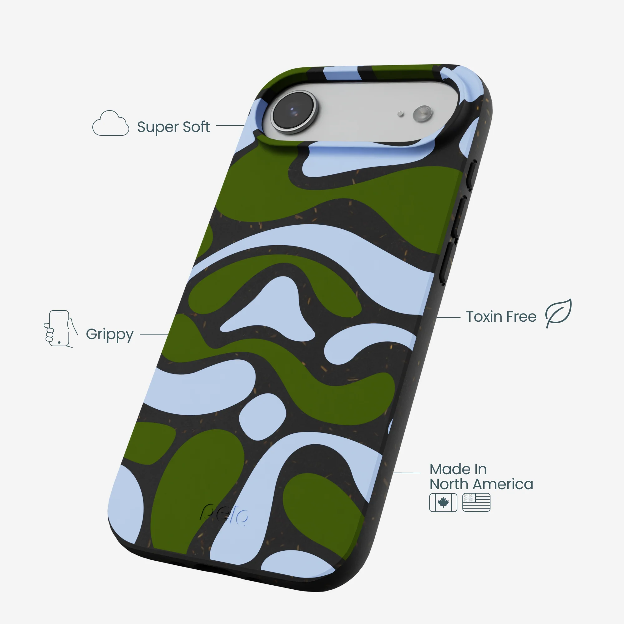 Black Curve and Flow iPhone Air Case - Image 4