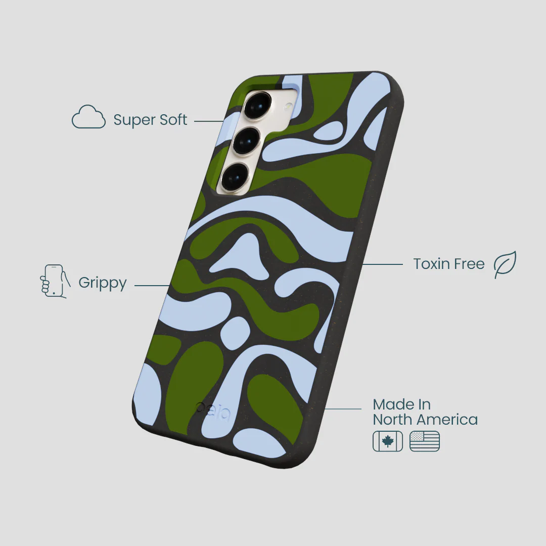 Black Curve and Flow Samsung Galaxy S23 Case - Image 4