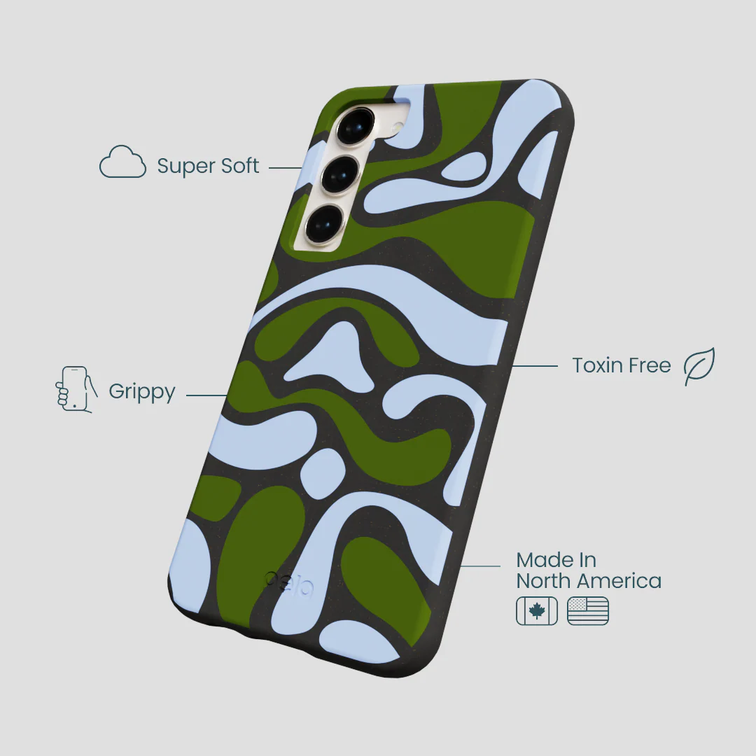 Black Curve and Flow Samsung Galaxy S23+(Plus) Case - Image 4