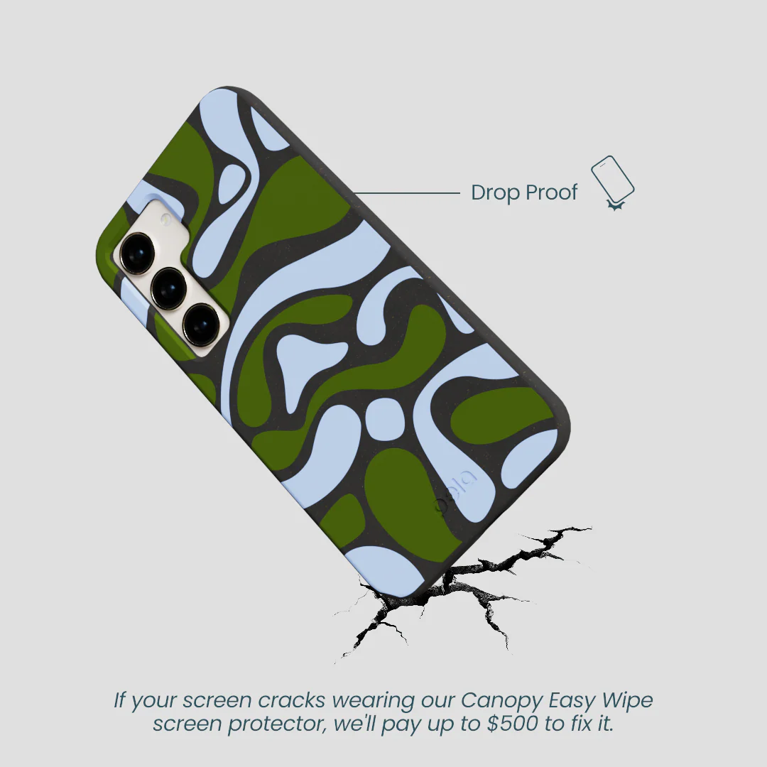 Black Curve and Flow Samsung Galaxy S24 Case - Image 5