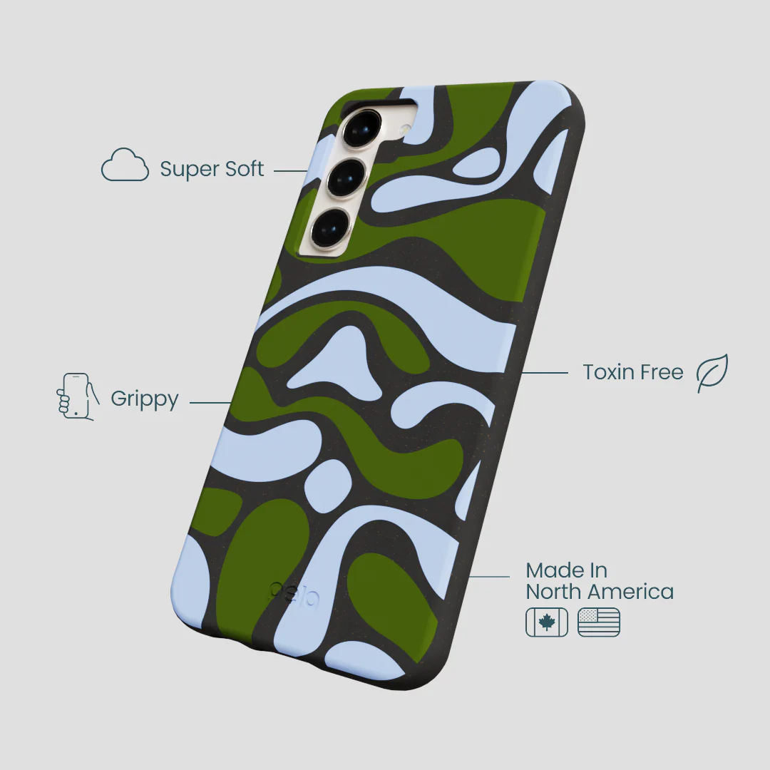 Black Curve and Flow Samsung Galaxy S24+(Plus) Case - Image 4