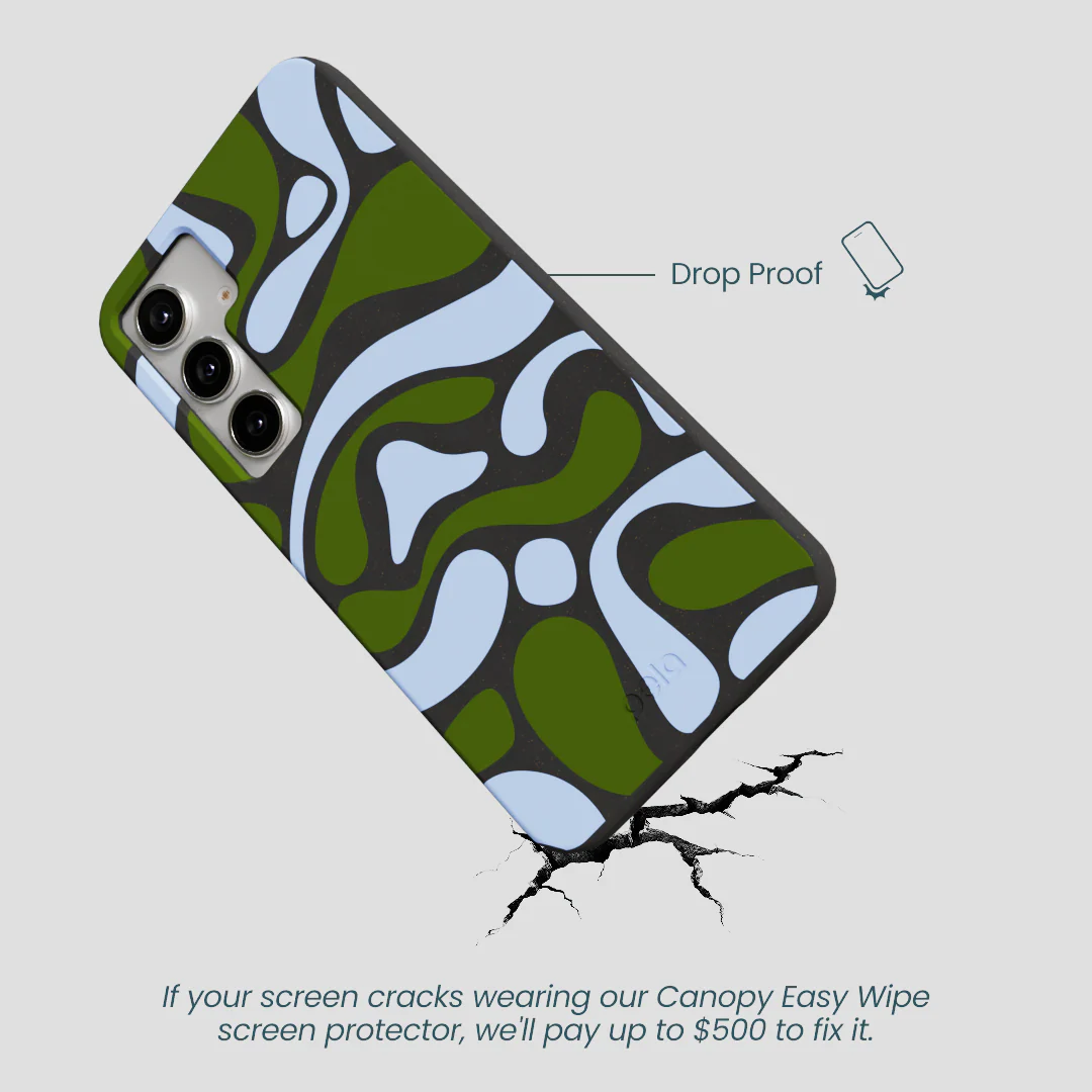 Black Curve and Flow Samsung Galaxy S25+(Plus) Case - Image 5