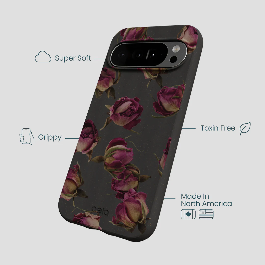 Black Dried Rosebuds Google Pixel 10 Pro XL Case - Image 4