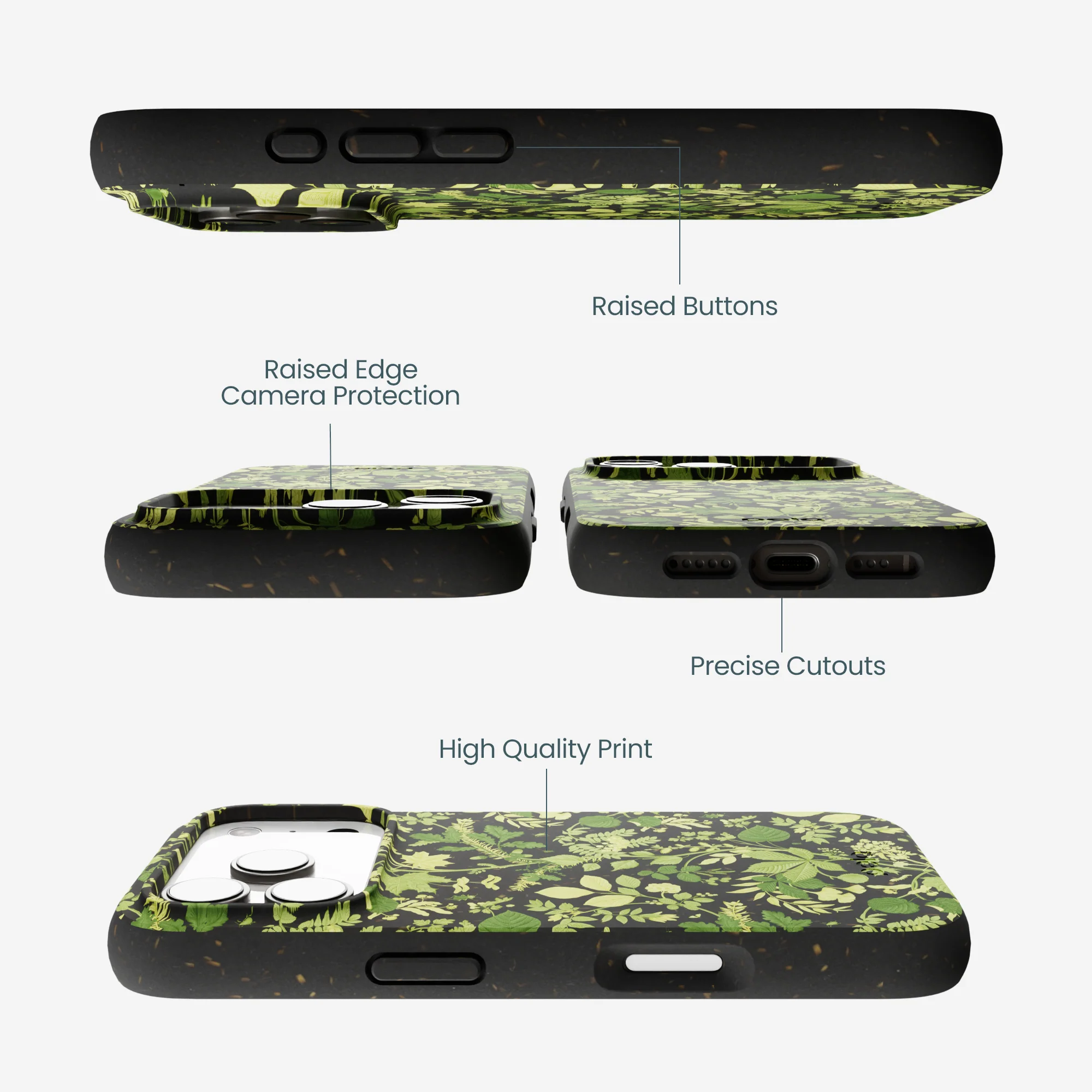 Black Evergreen iPhone 17 Pro Case - Image 3