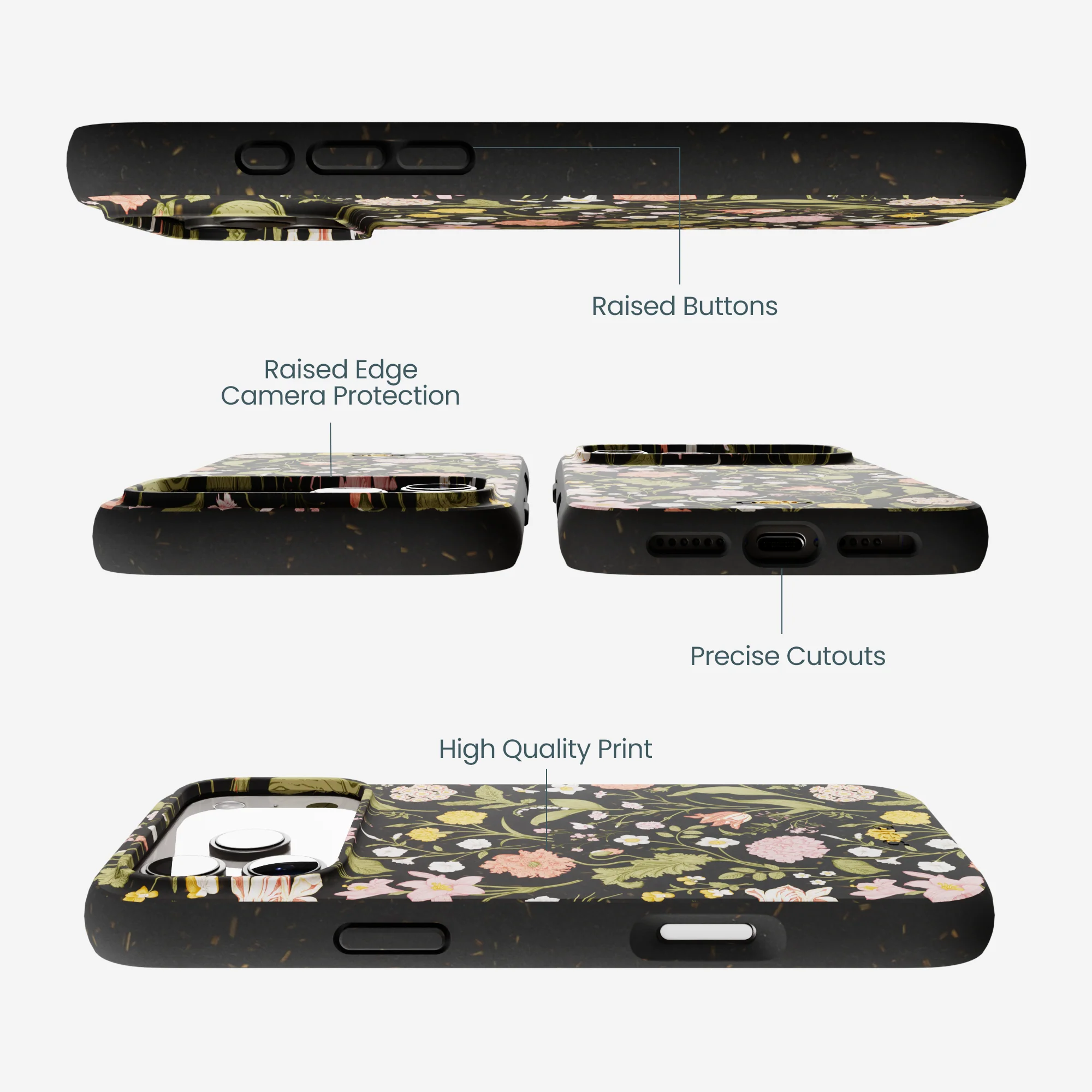 Black Fairy Forest iPhone 17 Pro Max Case - Image 3
