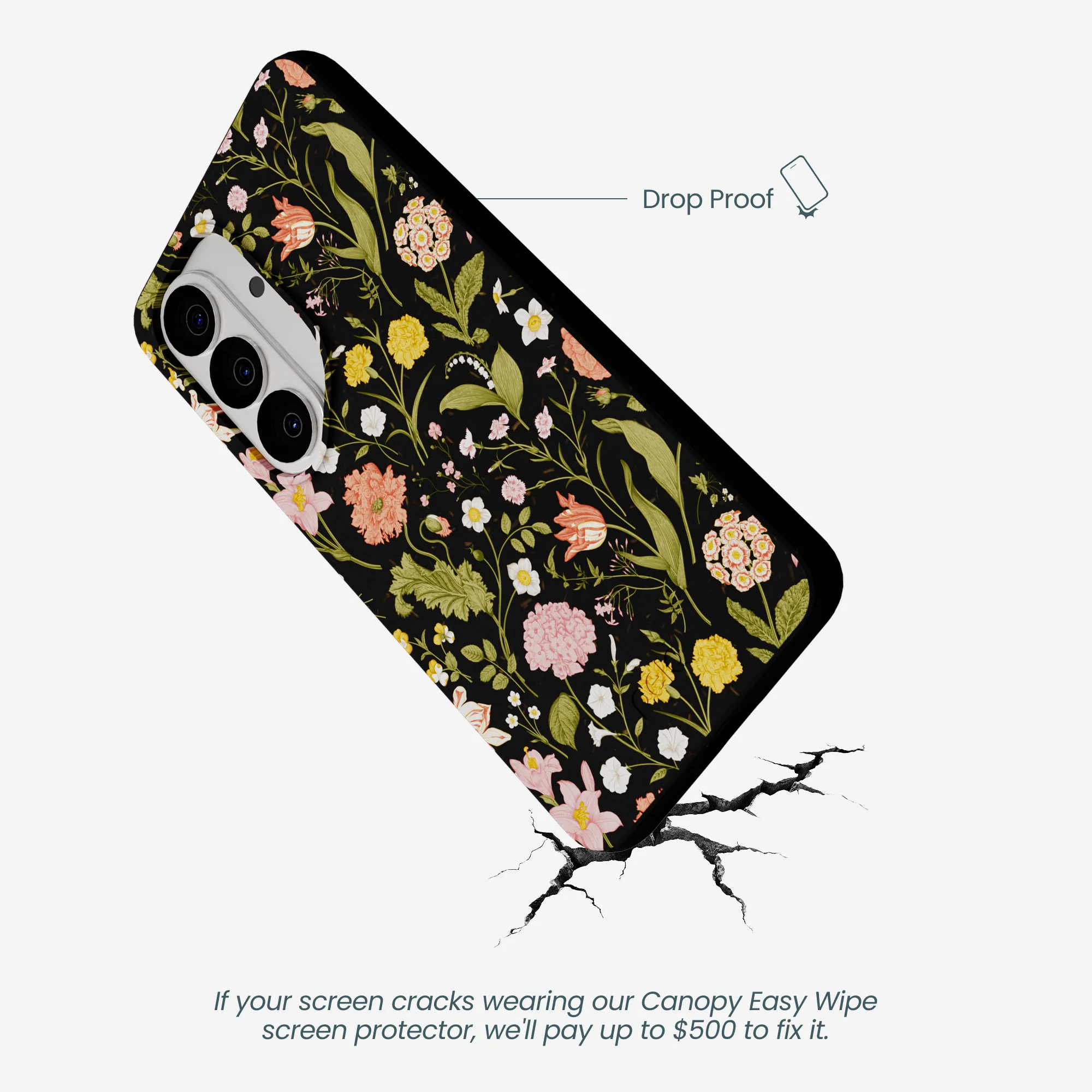 Black Fairy Forest Samsung Galaxy S26 Case - Image 5