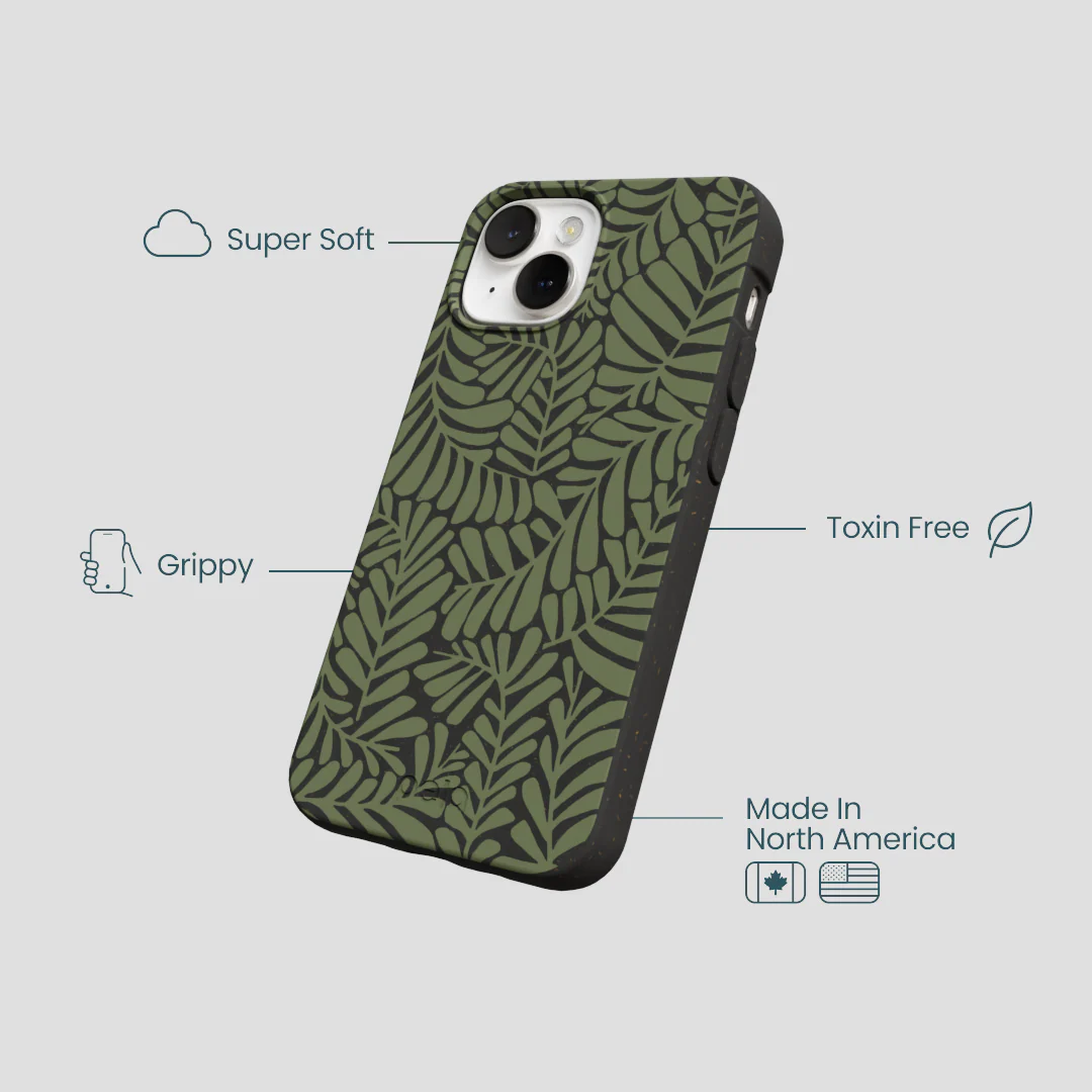 Black Fern Dreams iPhone 13 Mini Case - Image 4