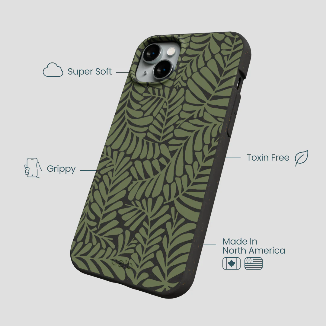 Black Fern Dreams iPhone 15 Plus Case - Image 4