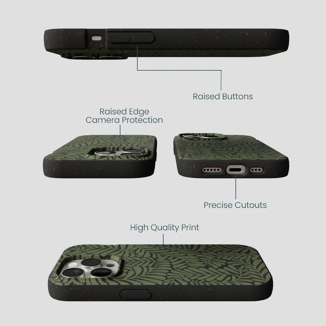 Black Fern Dreams iPhone 15 Pro Case - Image 3