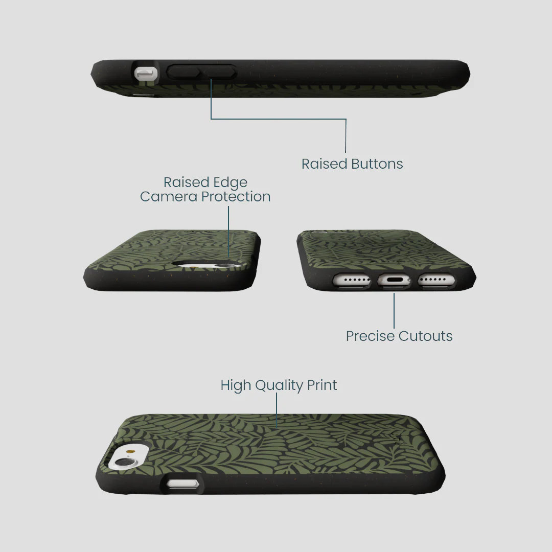 Black Fern Dreams iPhone 6/6s/7/8/SE Case - Image 3