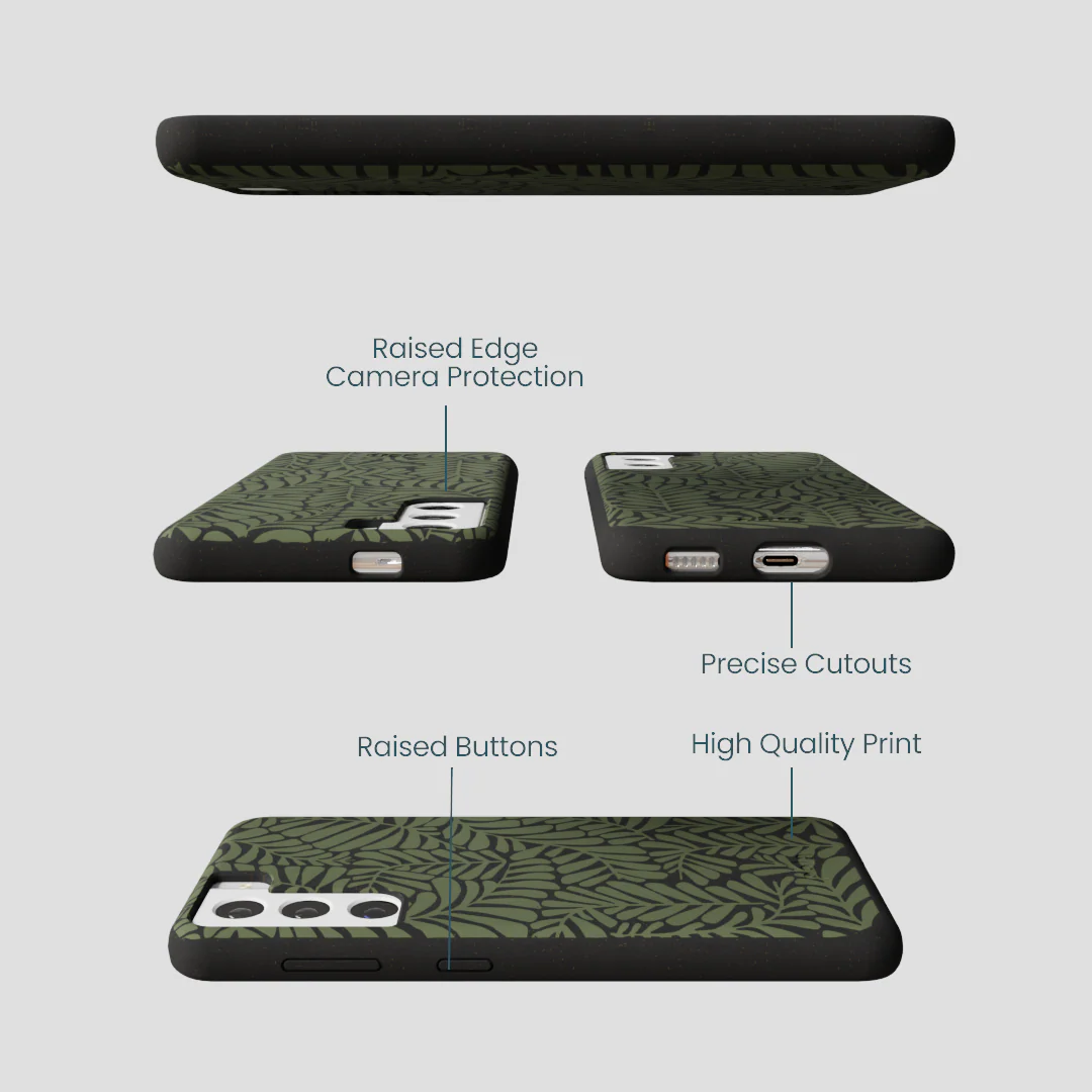 Black Fern Dreams Samsung Galaxy S22 Case - Image 3