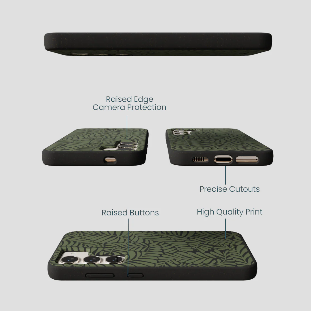 Black Fern Dreams Samsung Galaxy S23 Case - Image 3