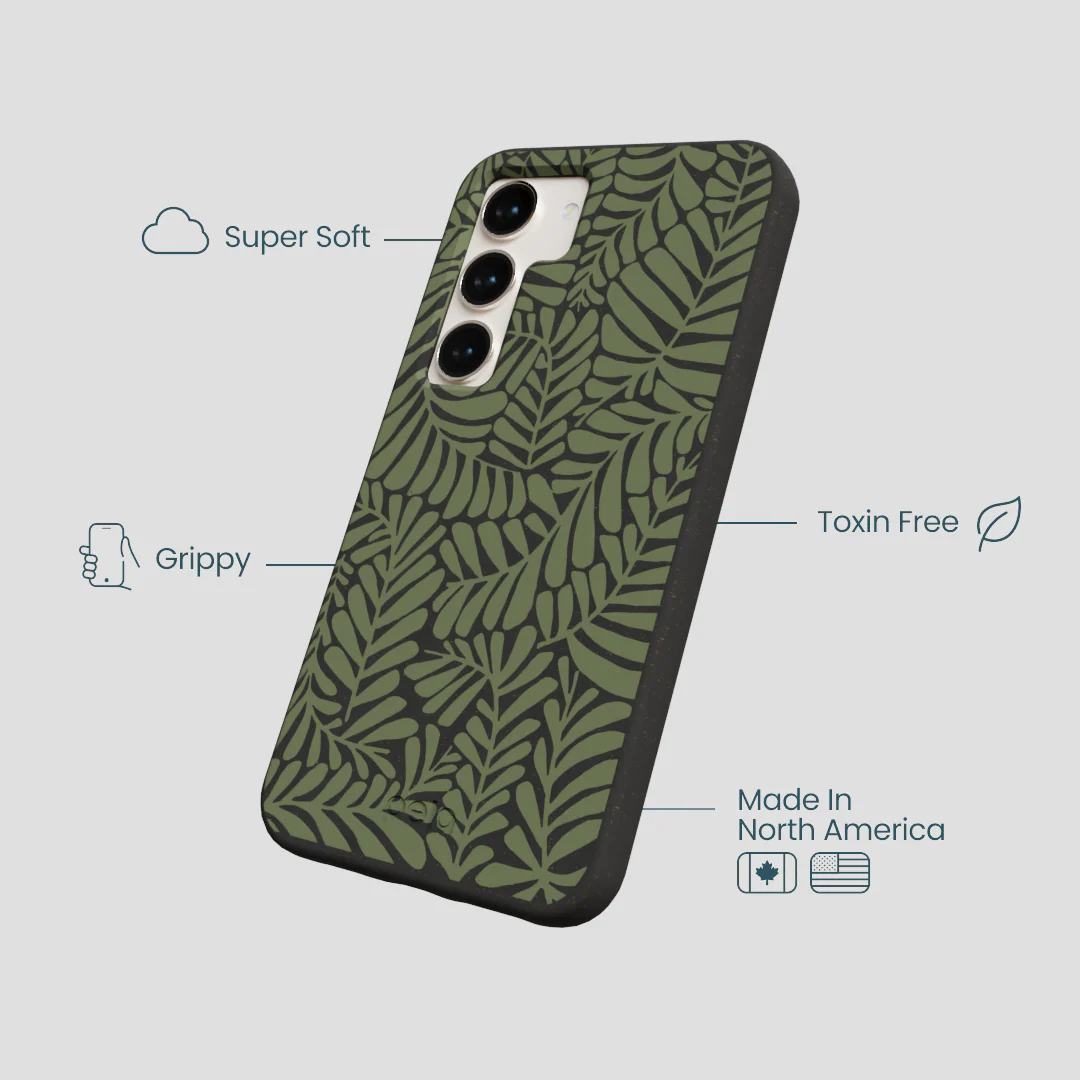 Black Fern Dreams Samsung Galaxy S23 Case - Image 4