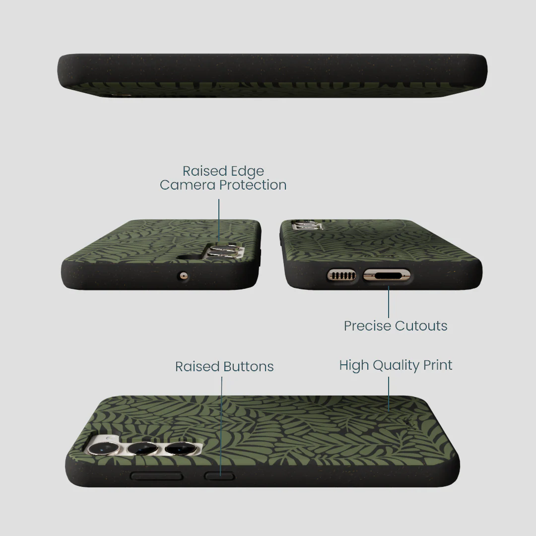 Black Fern Dreams Samsung Galaxy S23+(Plus) Case - Image 3