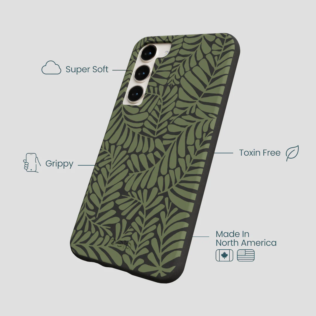 Black Fern Dreams Samsung Galaxy S23+(Plus) Case - Image 4