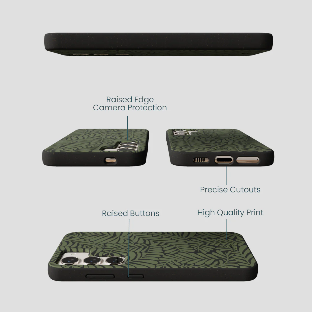 Black Fern Dreams Samsung Galaxy S24 Case - Image 3