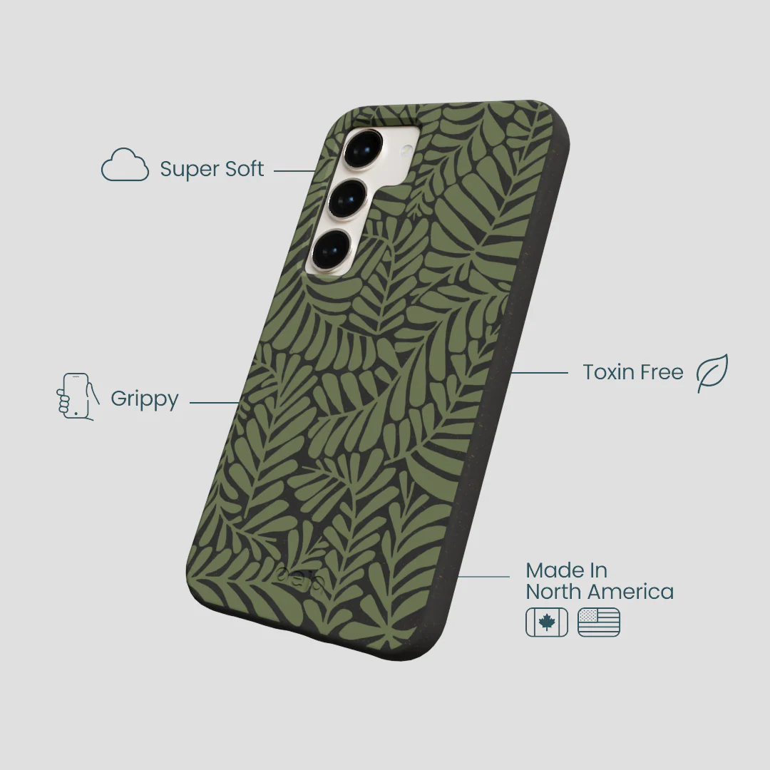 Black Fern Dreams Samsung Galaxy S24 Case - Image 4