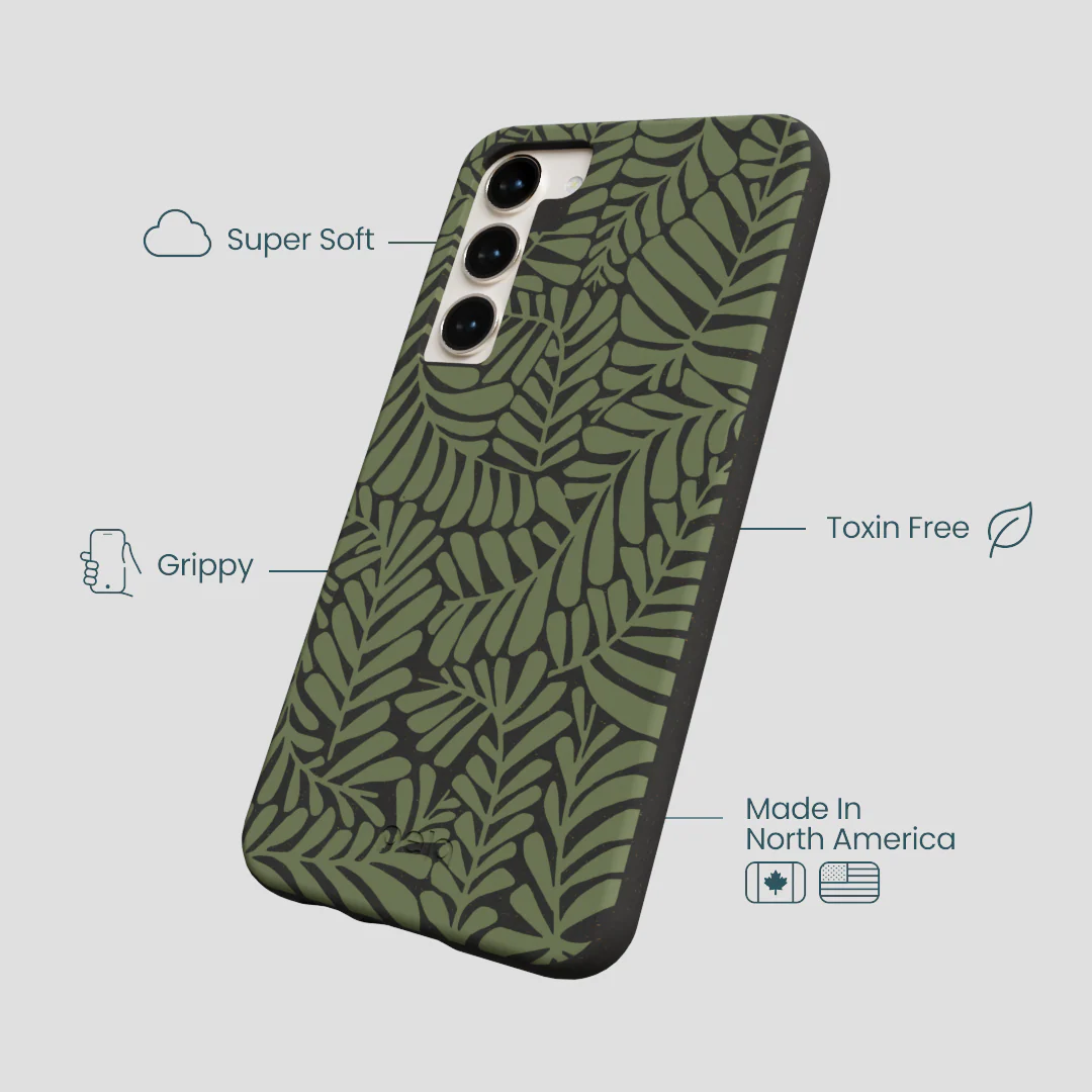 Black Fern Dreams Samsung Galaxy S24+(Plus) Case - Image 4